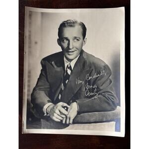 Bing Crosby - Large Old Photograph (260mm x 205mm or 10" x 8"approx)